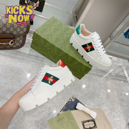 GUCCI ACE PLATFORM WHITE SNEAKER - GC205