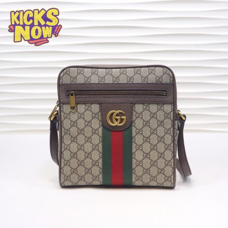 Gucci Ophidia GG Shoulder Bag Beige/Ebony