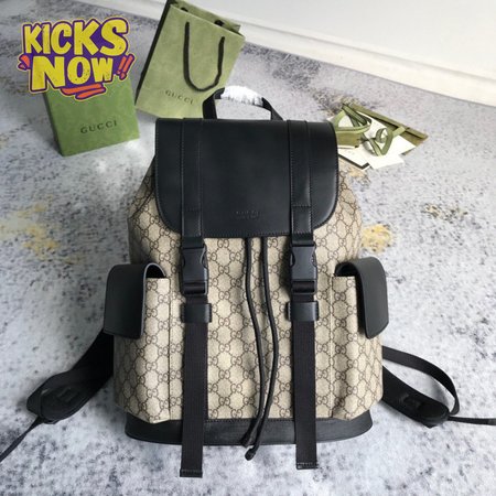 Gucci Soft Backpack Monogram GG Black/Brown