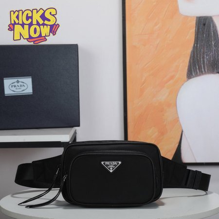 Prada Re-Nylon Recycled Nylon And Leather Fanny Pack