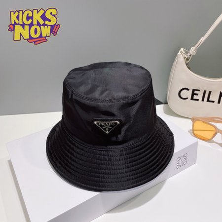 Prada Re-Nylon Bucket Hat Black Cap