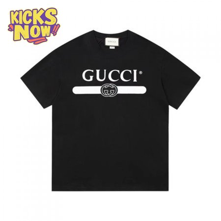 GUCCI OVERSIZED T-SHIRT WITH INTERLOCKING G BLACK