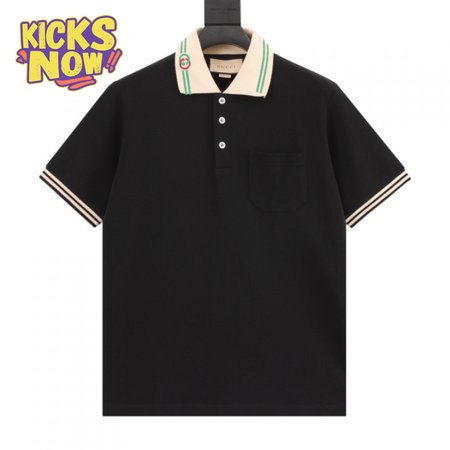 Gucci Interlocking G-collar Polo Shirt