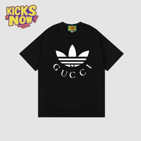 Gucci x Adidas Cotton Jersey T-Shirt Black