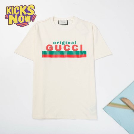 ORIGINAL GUCCI' PRINT OVERSIZE T-SHIRT Beige