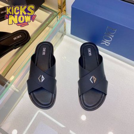 DIOR ALIAS SANDAL Black Grained Calfskin