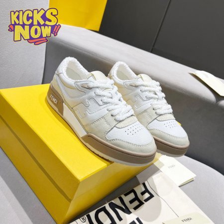 FENDI MATCH SUEDE & LEATHER SNEAKER