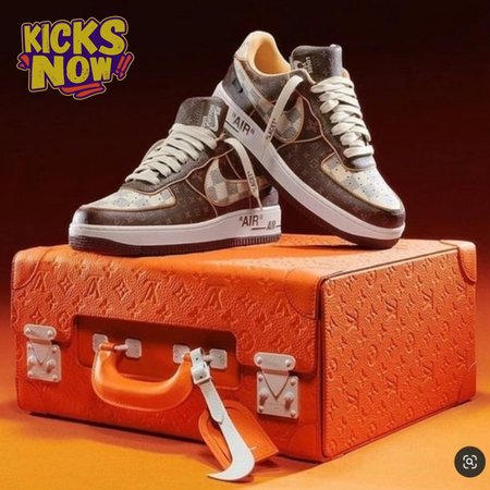Nike Air Force 1 Low Monogram Brown Damier Azur