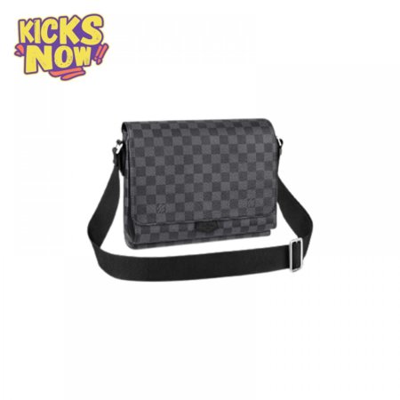 flap messenger damier graphite canvas lmb035