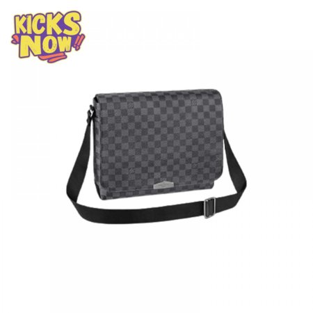 district mm damier graphite canvas lmb029