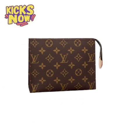 toiletry pouch 19 monogram canvas in brown lp48