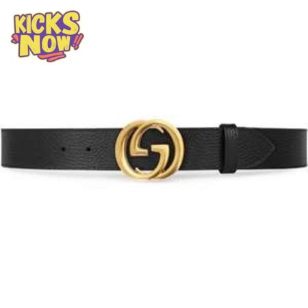 GUCCI MEN'S INTERLOCKING GG REVERSIBLE LEATHER BELT - B47