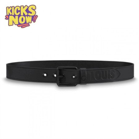 dark infinity leather voyager 35mm belt - b157