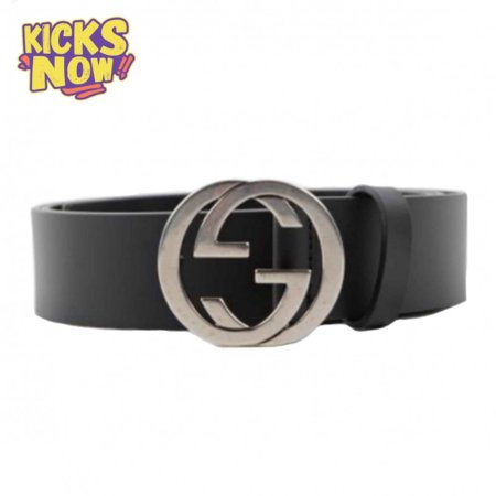 GUCCI INTERLOCKING-G LEATHER BELT - B12