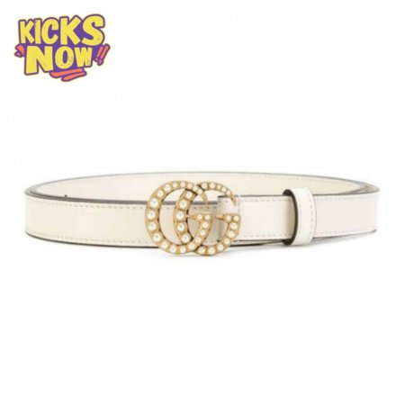 GUCCI PEARL STUDDED GG BELT - B14