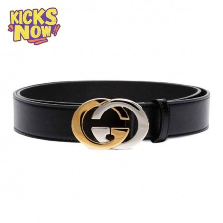 GUCCI GG LEATHER LOGO BELT - B6