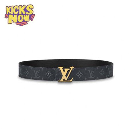 initiales 40mm reversible monogram canvas belt - b112