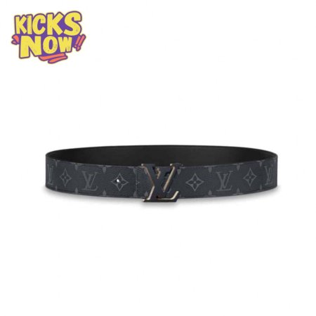 initiales 40mm reversible monogram canvas belt - b111