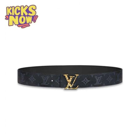 initiales 40mm reversible monogram canvas belt - b102