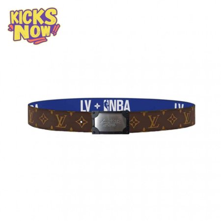 x nba 3 steps 40mm reversible monogram canvas belt - b97