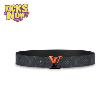 initiales 40mm reversible monogram canvas belt - b90