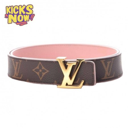 belt initiales reversible monogram rose poudre - b33