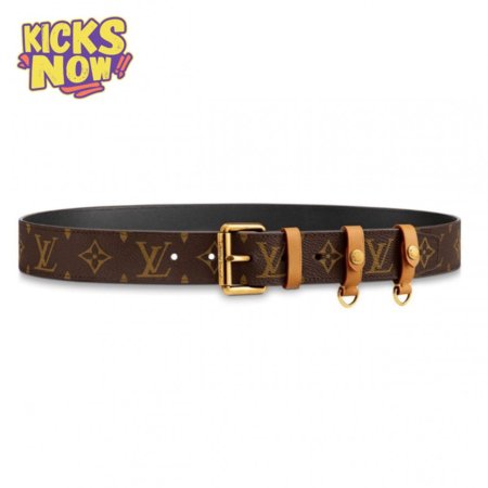 signature belt monogram 35mm brown - b112