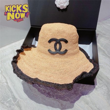 chanel beach sun hat