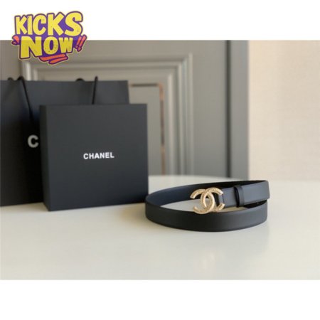 chanel logo classic belt