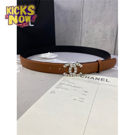 chanel logo classic belt