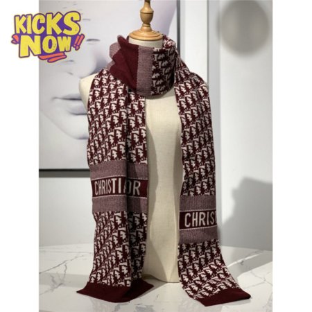 dior cashmere shawl Wine red