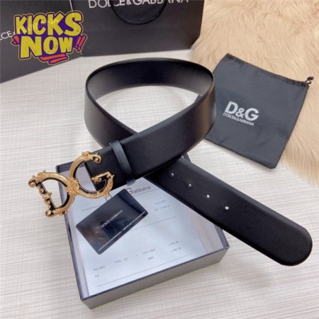 dolce & gabbana d&g logo leather belt