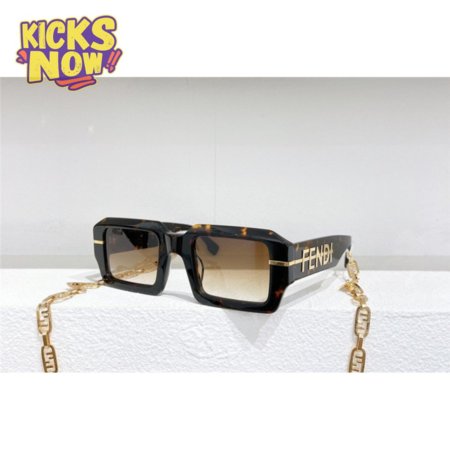 fendi classic luxury rectangular sunglasses