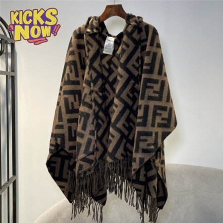 fendi ff cashmere hooded cloak