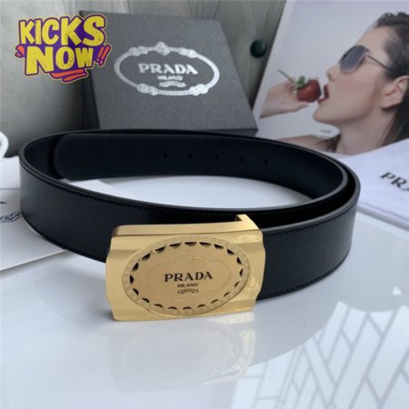 Prada 38mm belt mens gold