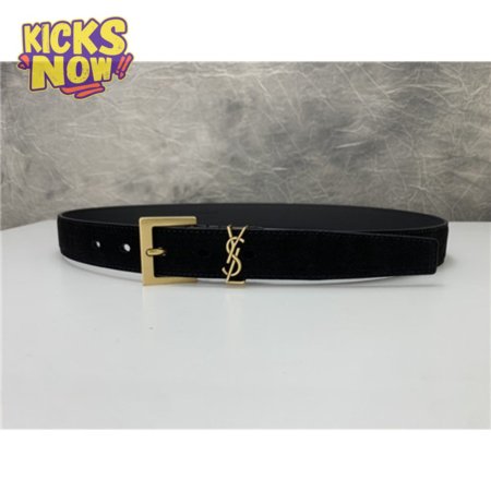 ysl leather belt