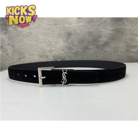 ysl leather belt