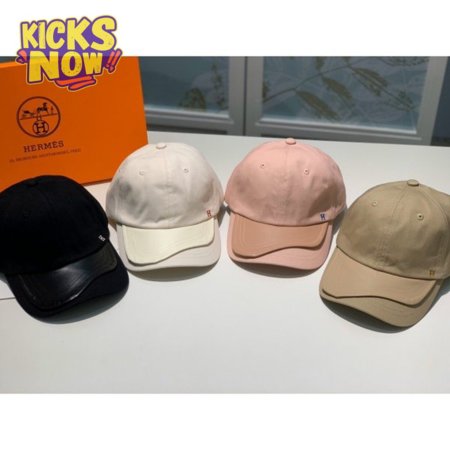 Hermes High Quality Canvas fabric Peaked cap