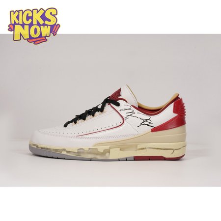 OFF-WHITE x Jordan 2 Retro Low SP White Red Men's