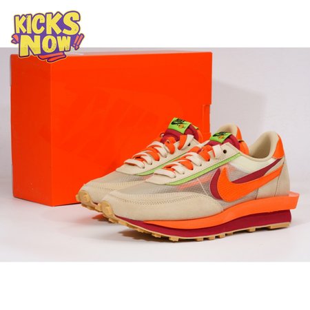 Nike LD Waffle CLOT Kiss of Death Net Orange Blaze DH1347-100 Unisex