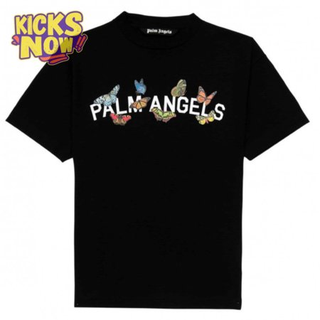 PALM ANGELS BUTTERFLY COLLEGE TEE - PA16