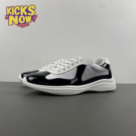 Prada America's Cup Black Silver Sneakers