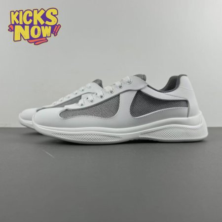Prada America's Cup White Dark Gray Sneakers