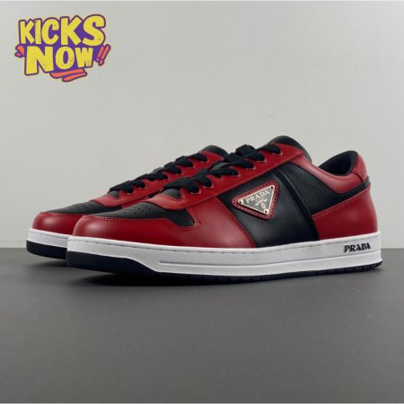 Prada Low Top Sneakers Red Black