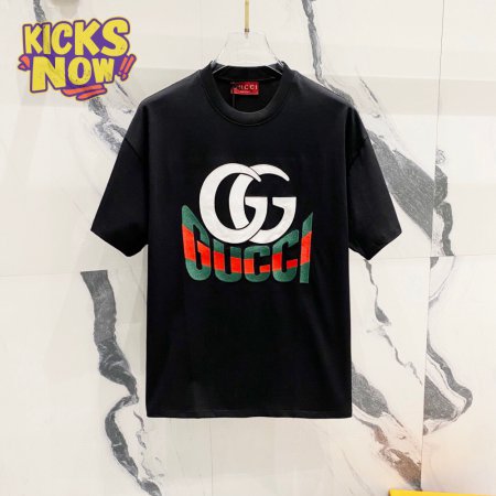 GUCCI LOGO Letter Print T-Shirt Black