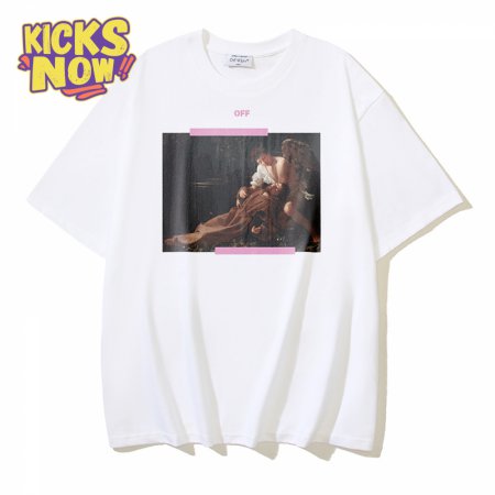 OFF-WHITE Printed Short Sleeve T-Shirt White