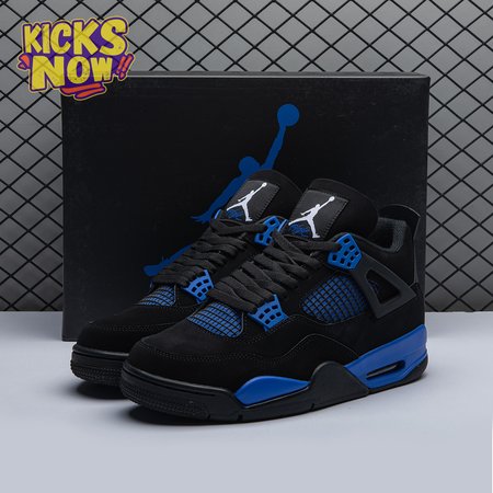 Jordan 4 Retro Black Blue Men's