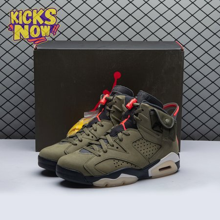 Travis Scott x Air Jordan 6 Retro 'Olive' CN1084 200 Size 40-47.5