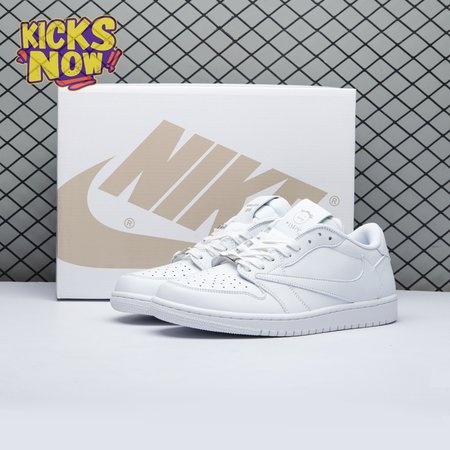 Travis Scott x Air Jordan 1 Low Triple White DM7866 292 Unisex