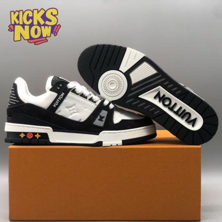 Black White Trainer Sneakers